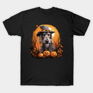 Irish Wolfhound in hat Halloween T-Shirt